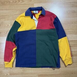 Barbarian Made in Canada Colour Block Rugby Shirt M